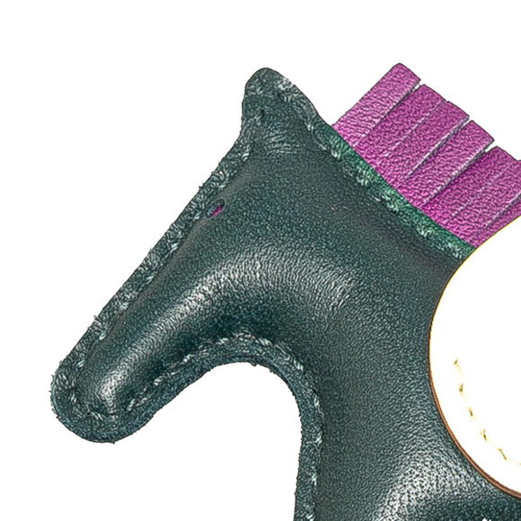 Pre-Loved Hermès Milo Lambskin Grigri Rodeo Bag Charm TPM - Picture 5 of 7